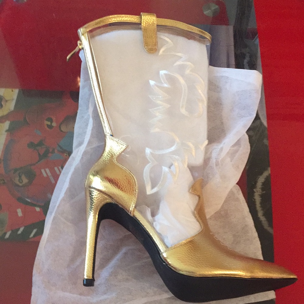 Gold and clear